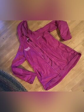 Columbia cerise equestrian long zipper riding coat